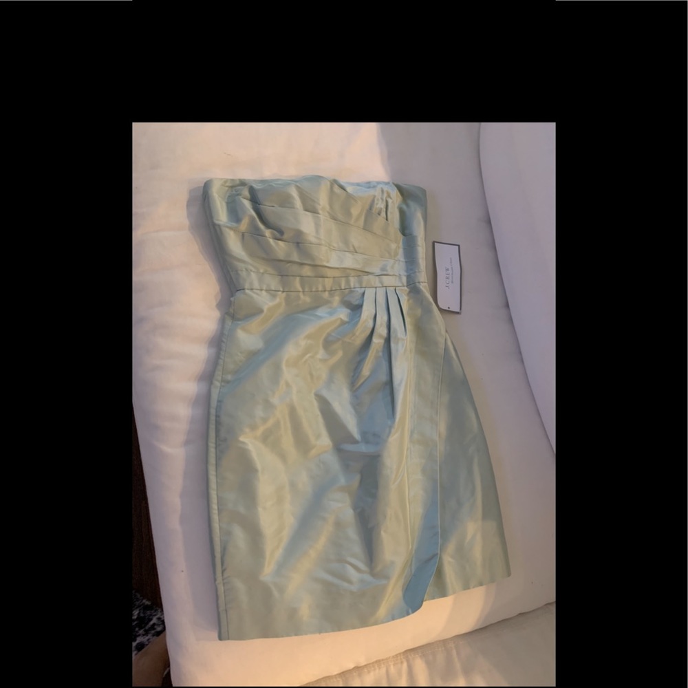 JCrew- not for sale - brand new- strapless, silk dress.
